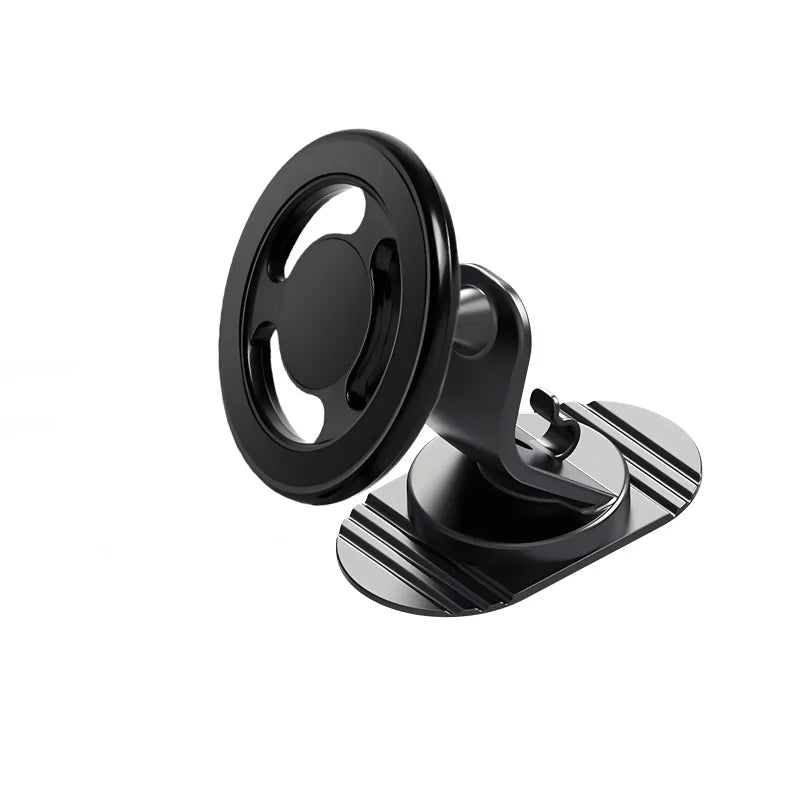 360° Magnetic Car Phone Mount – Foldable Alloy Holder for iPhone, Samsung & Xiaomi