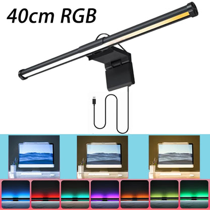 Monitor Light Bar No Glare Eye Care – Screen Light for Desk, Work, Reading & Gaming (Dimmable USB)